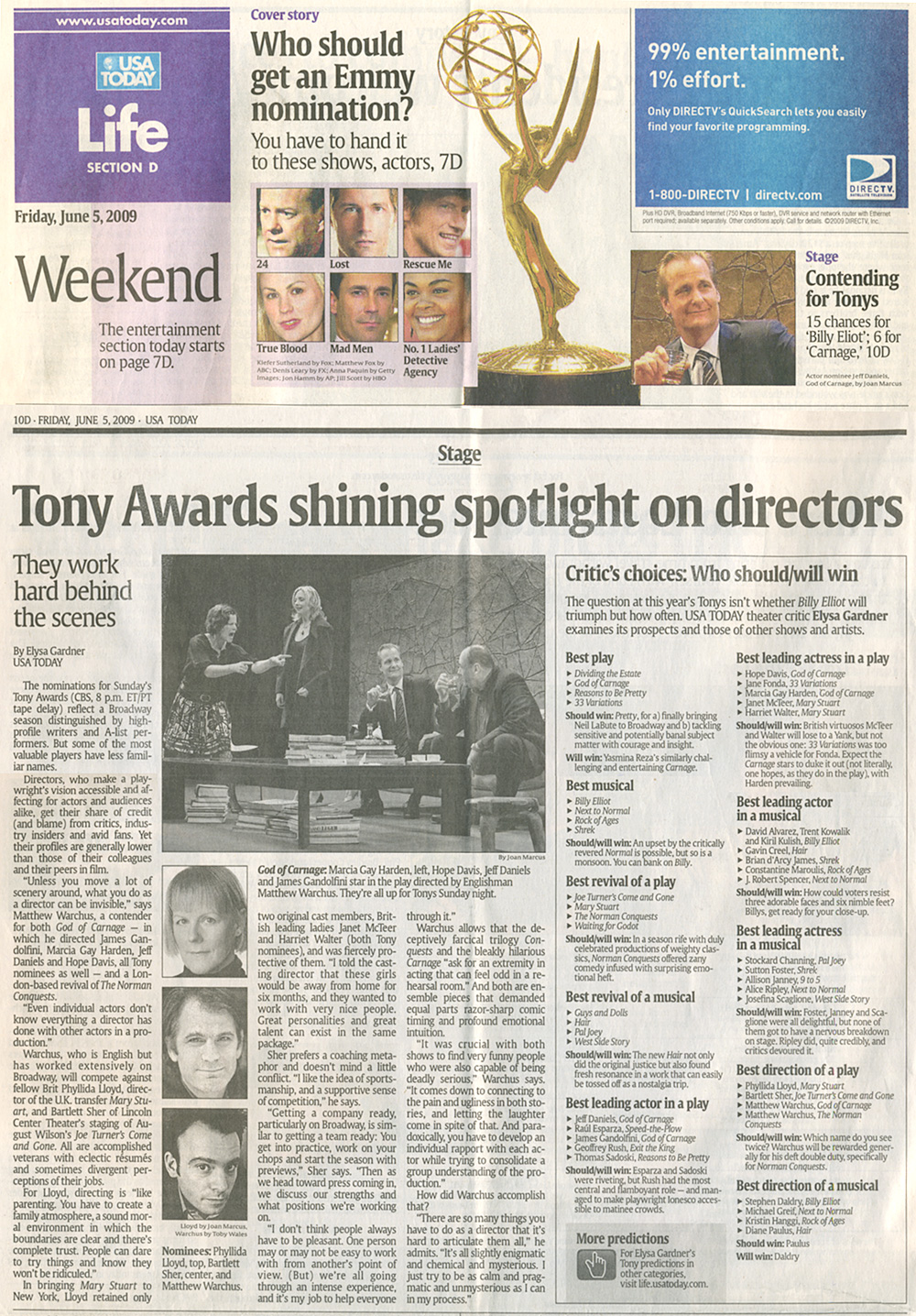 Marcia Gay Harden - Press - 'God of Carnage