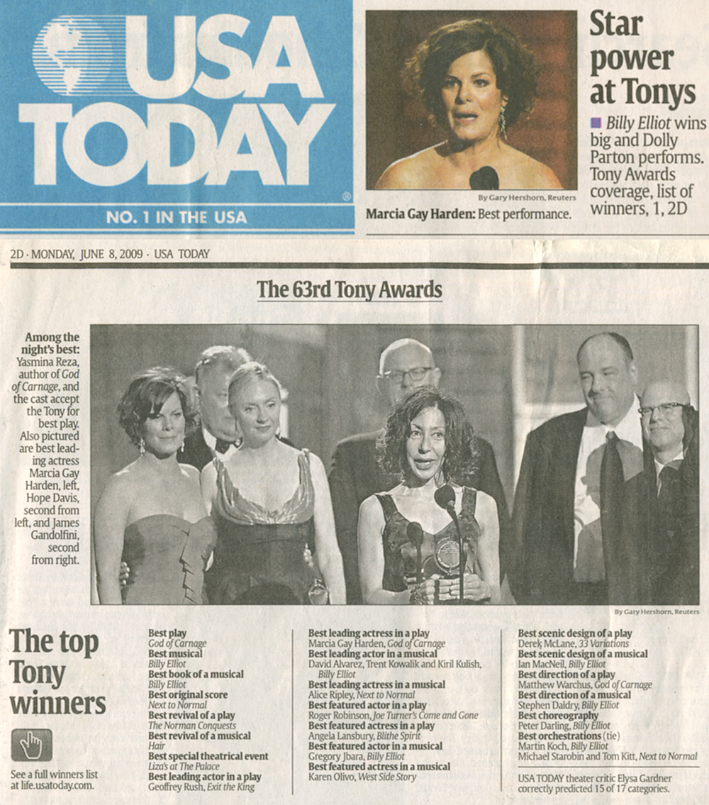 Marcia Gay Harden - Press - 'God of Carnage