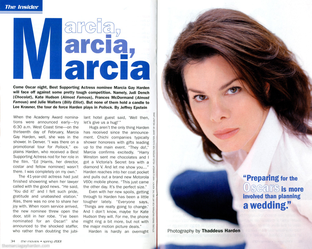 Marcia Gay Harden - Press - Pollock