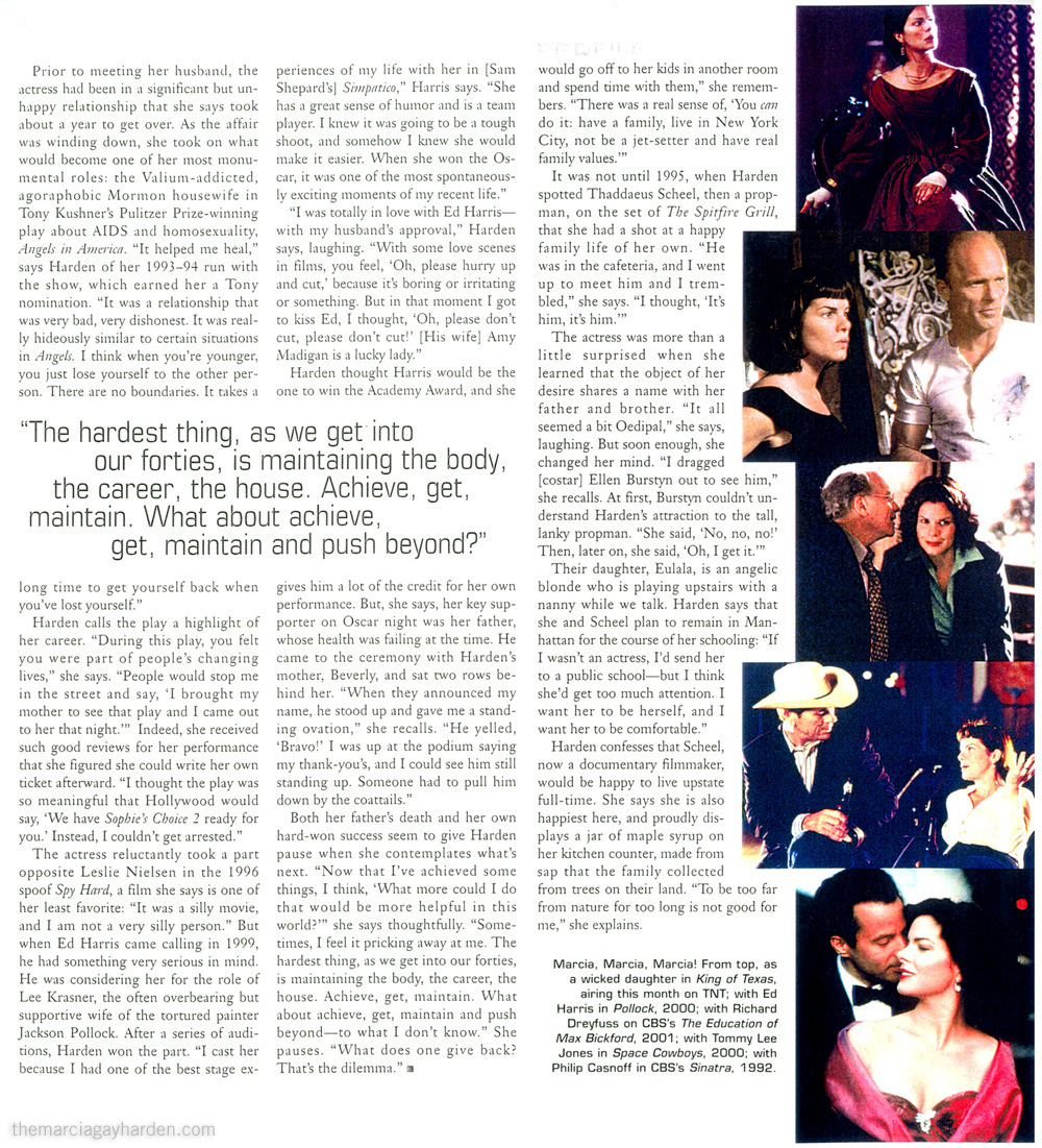 Marcia Gay Harden - Press - Pollock